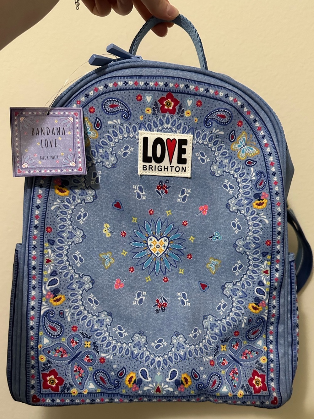 NWT Brighton Bandana Love Backpack